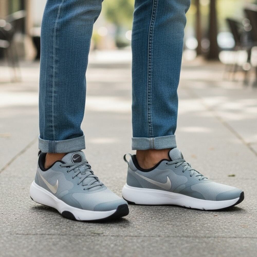 Nike City Rep TR Trainers Gray White Men’s Size 13 Athleisure Comfort Sneakers